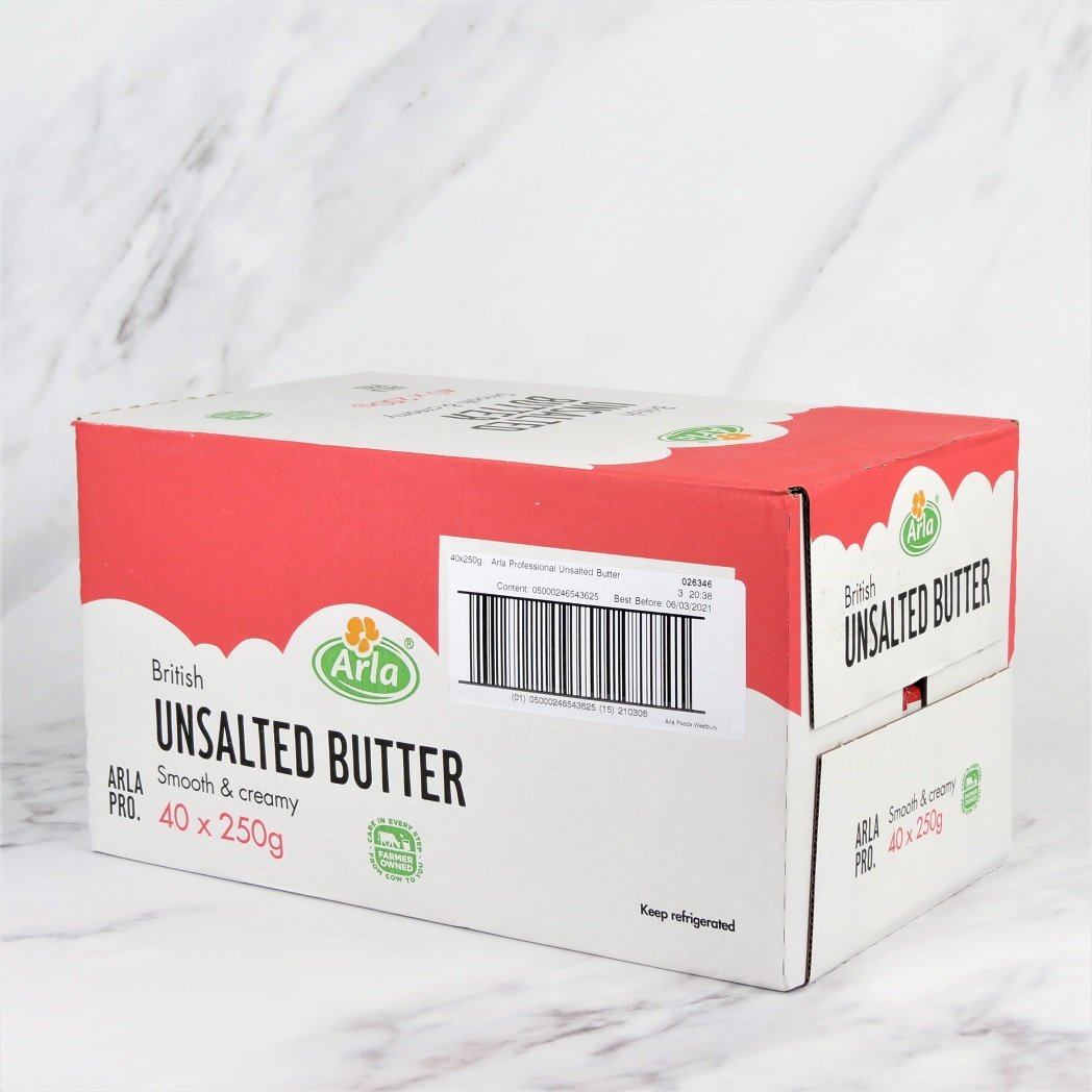 English Unsalted Butter – 40 x 250g