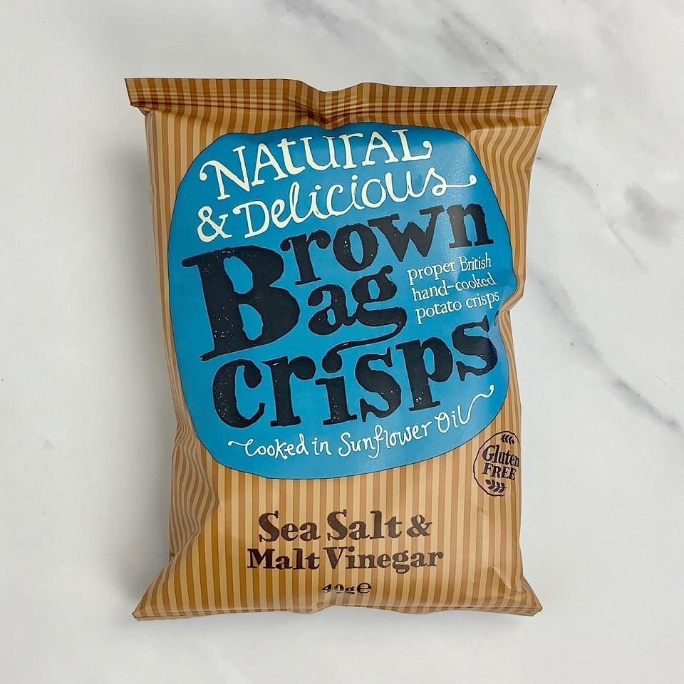 Brown Bag Salt & Vinegar Crisps – 20 x 40g