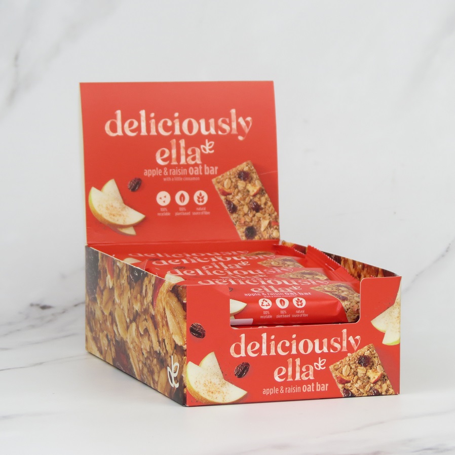 Deliciously Ella Apple & Raisin Oat Bars – 16 x 50g