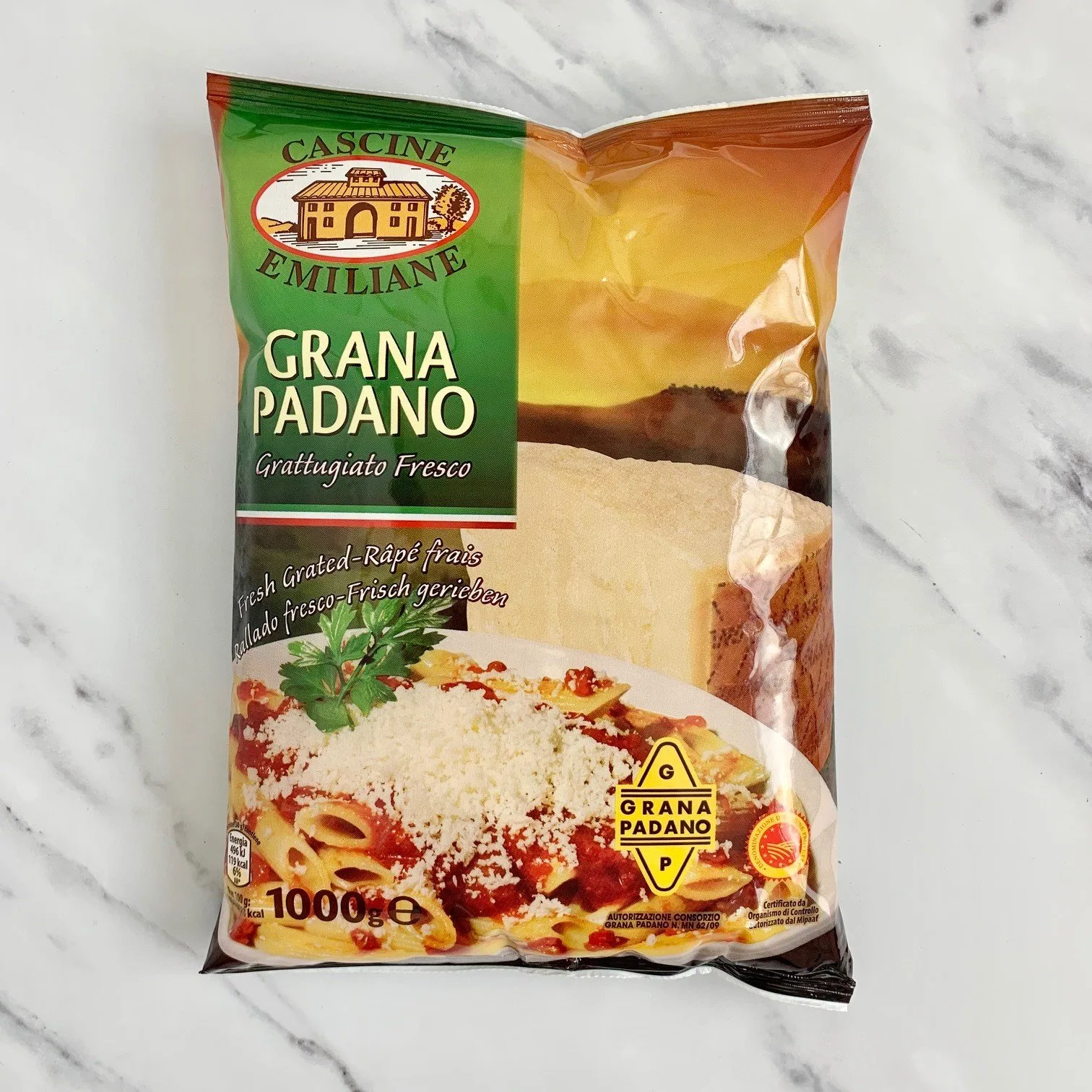 Grated Grana Padano – 1kg