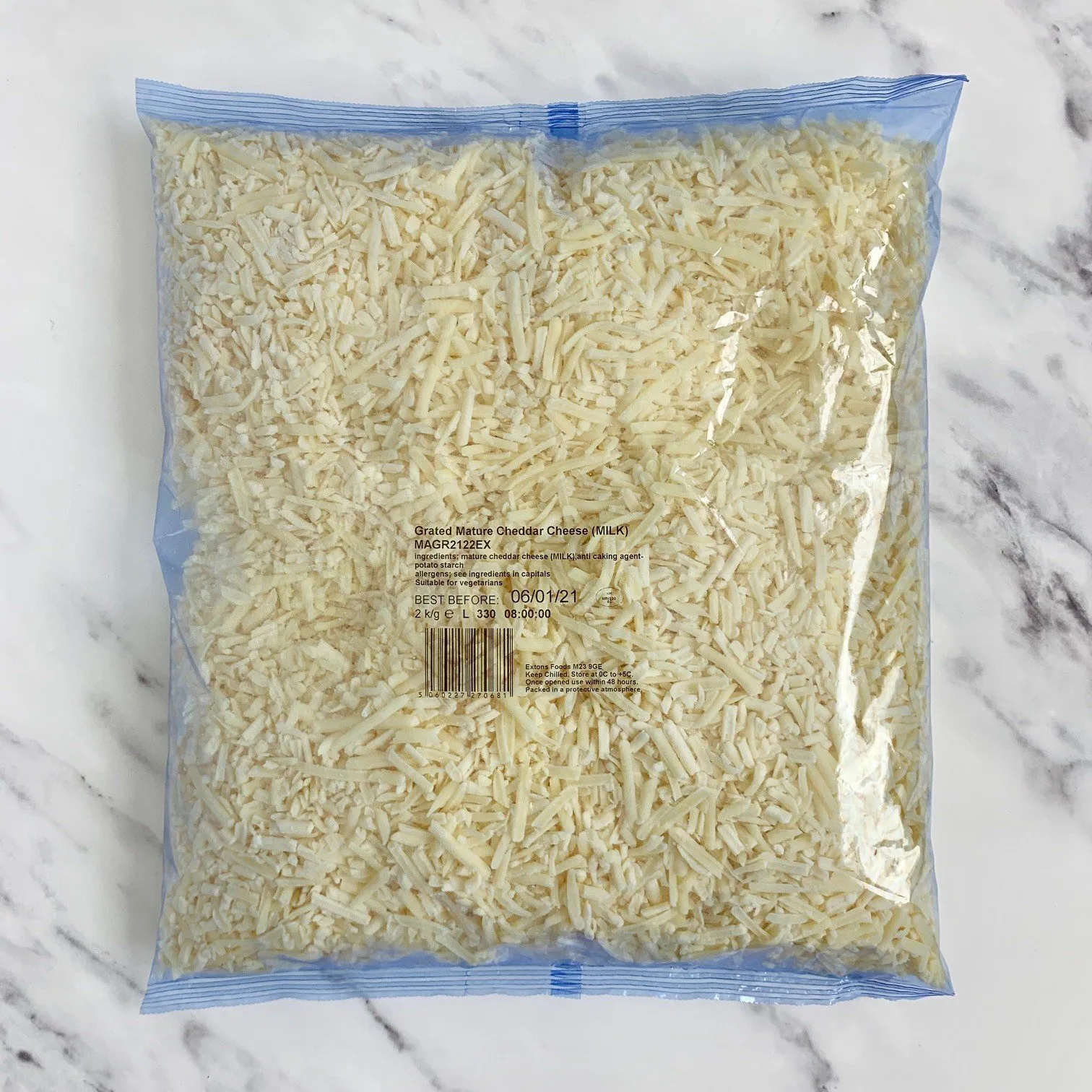 Grated Mature Cheddar – 2kg