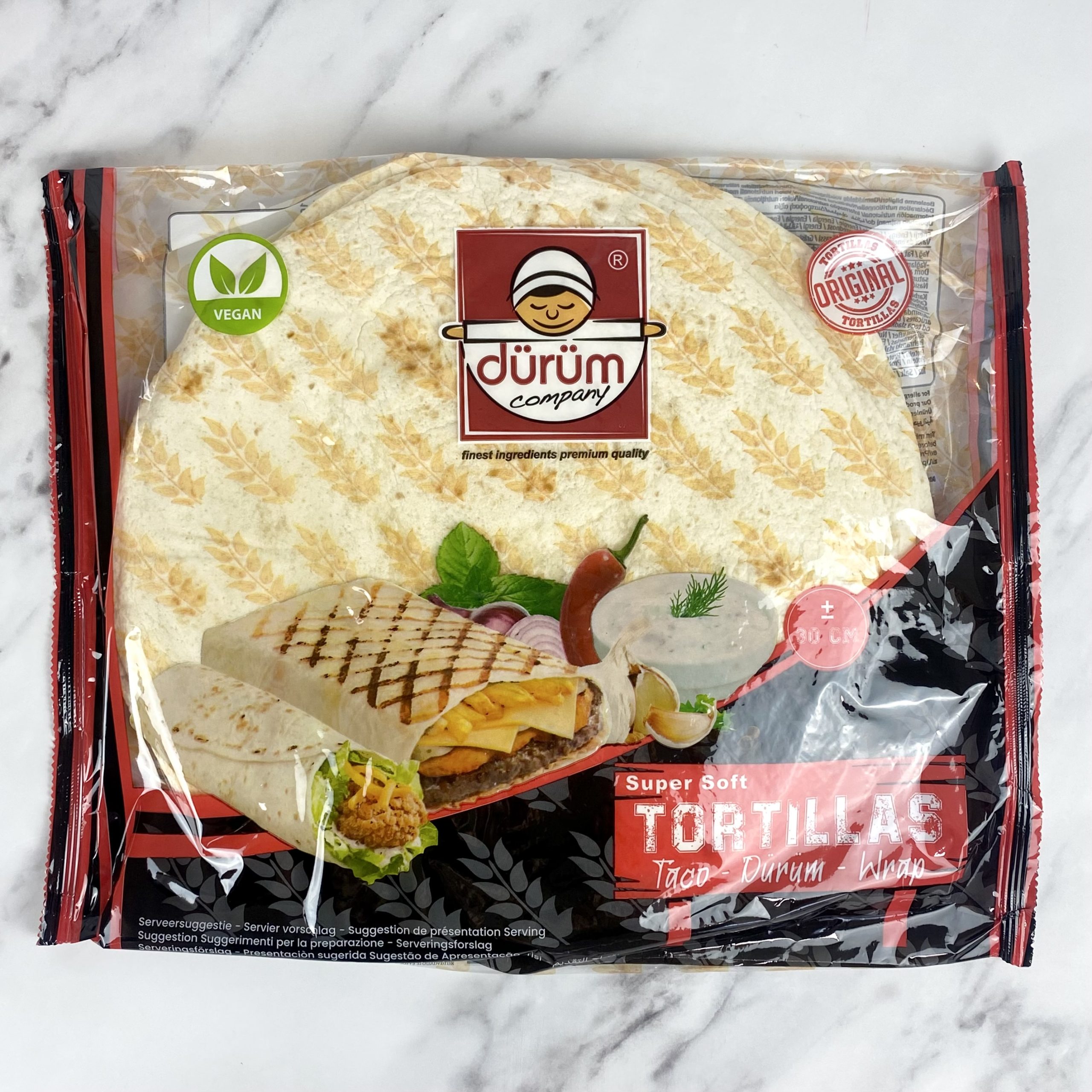 30cm Tortilla Wraps – 10 x 10