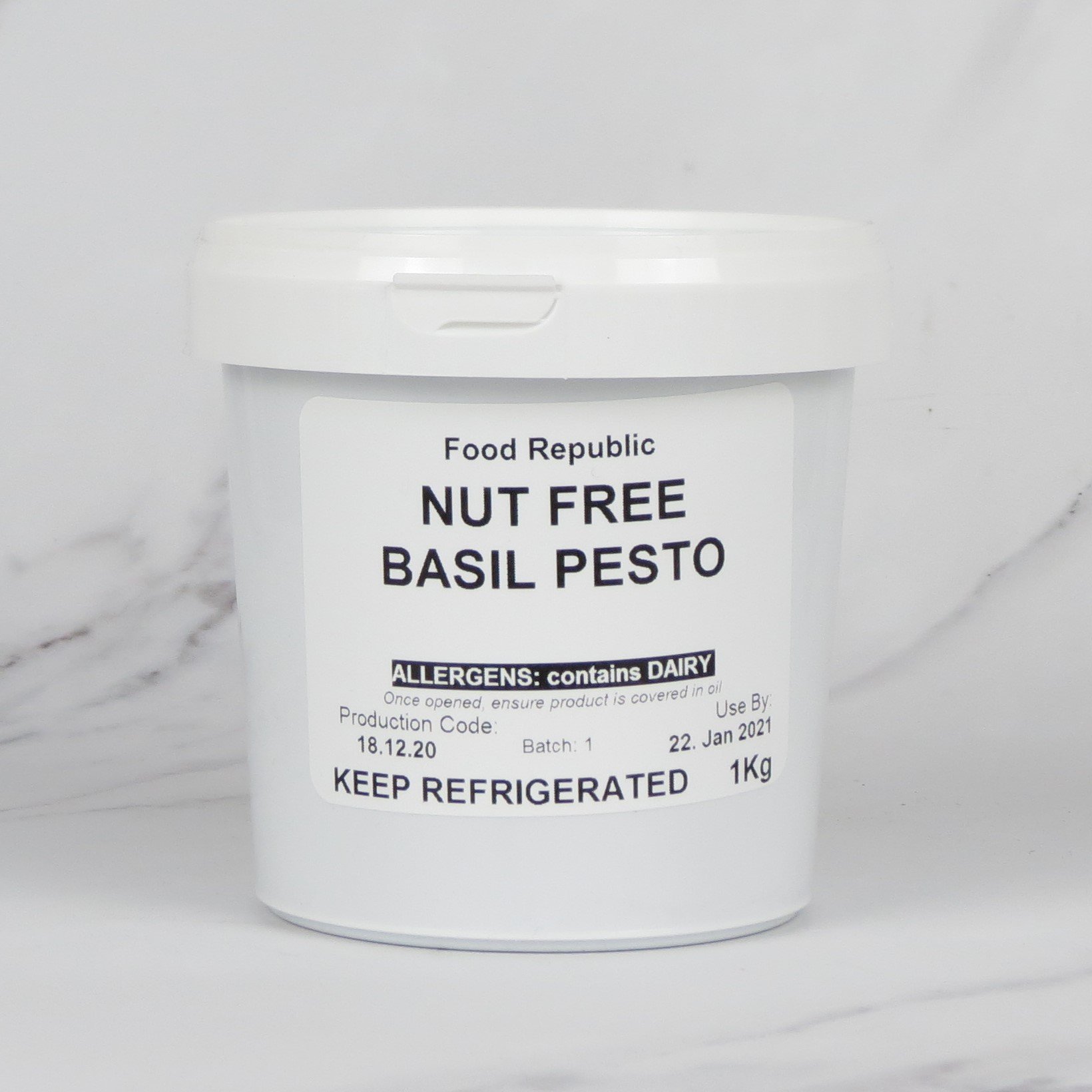 Nut Free Green Basil Pesto (Vegetarian) – 1kg