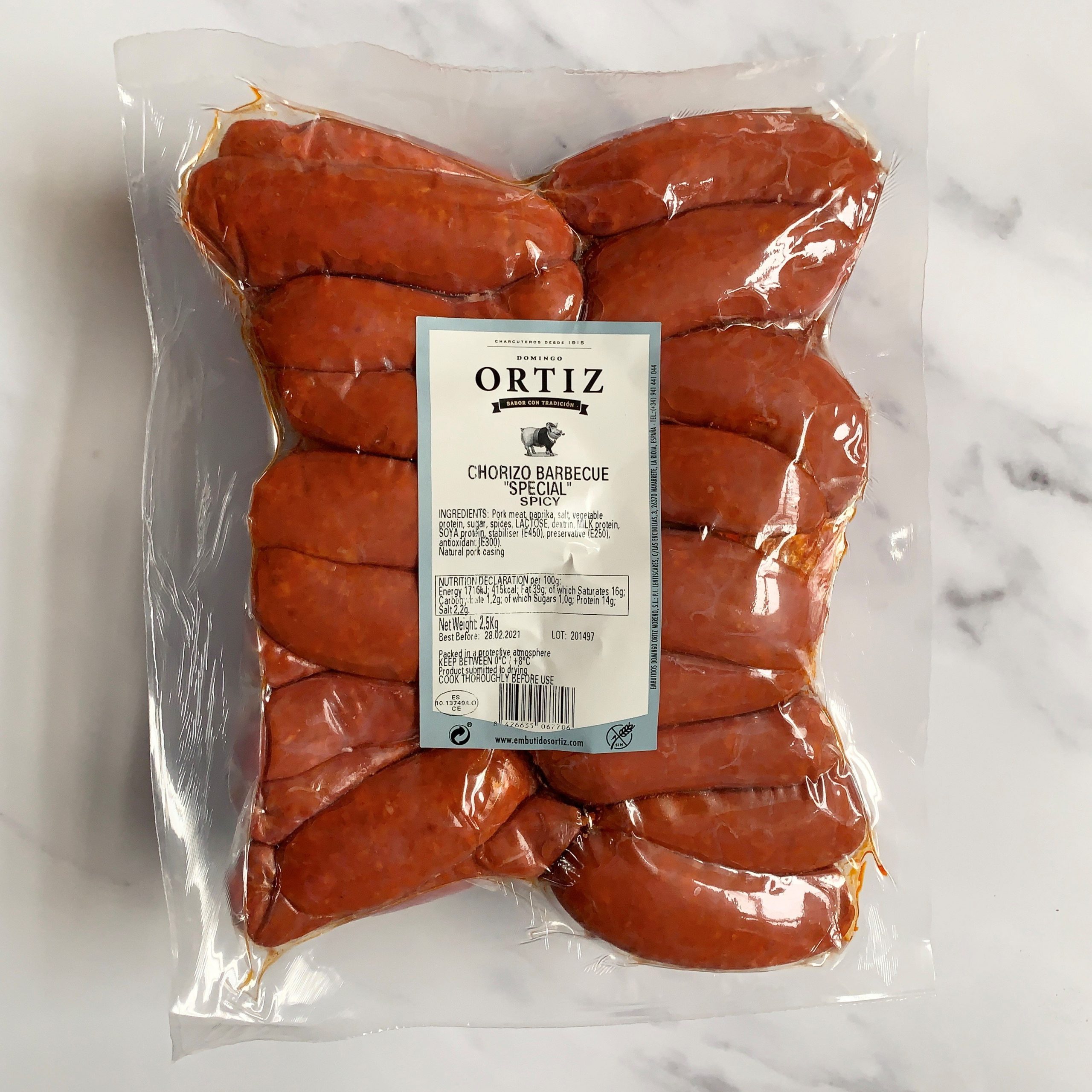 Spicy Cooking Chorizo – approx 5.2kg