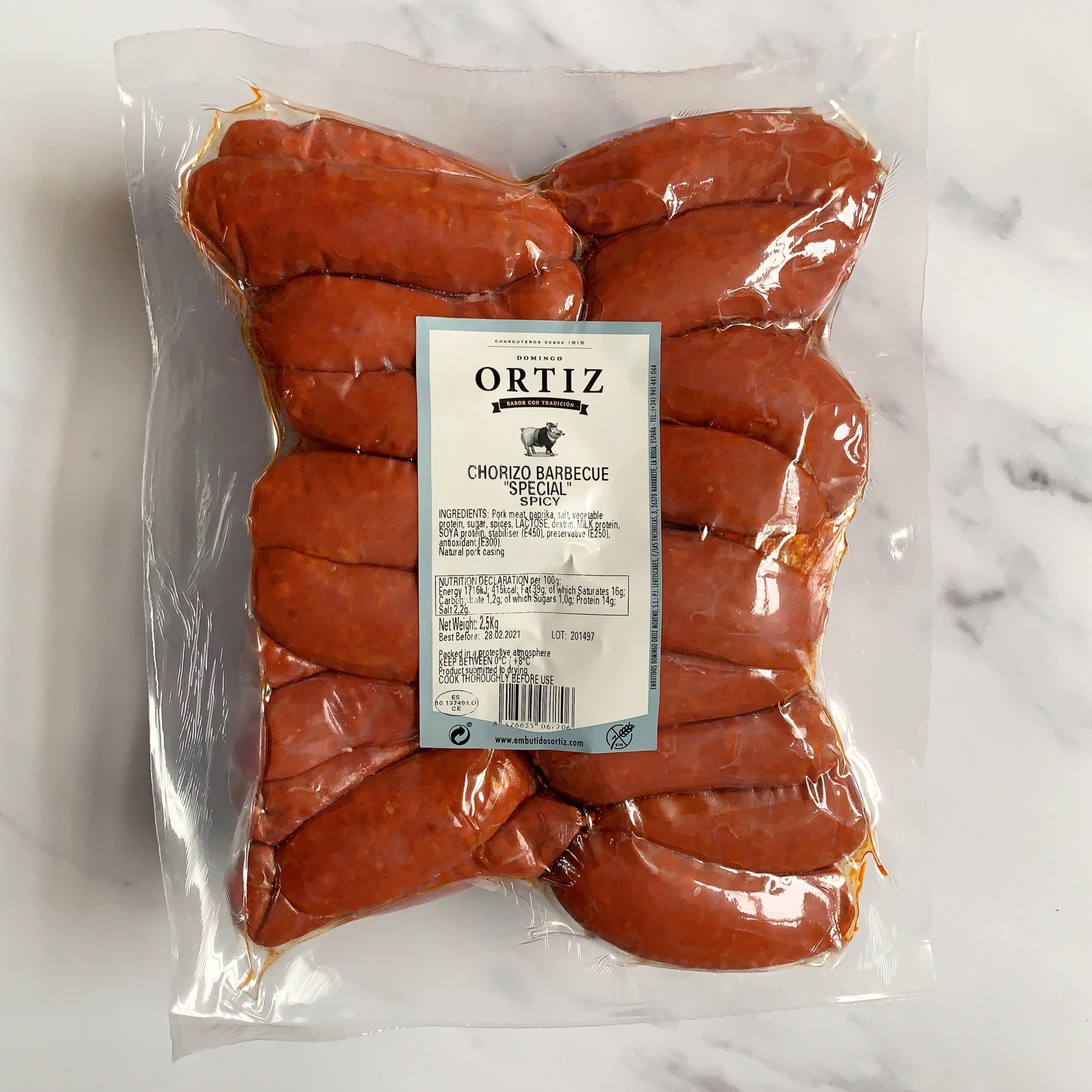 Spicy Cooking Chorizo – (6x500g)