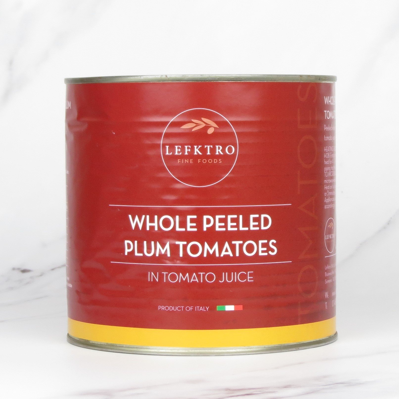 Whole Peeled Plum Tomatoes – 6 x 3kg