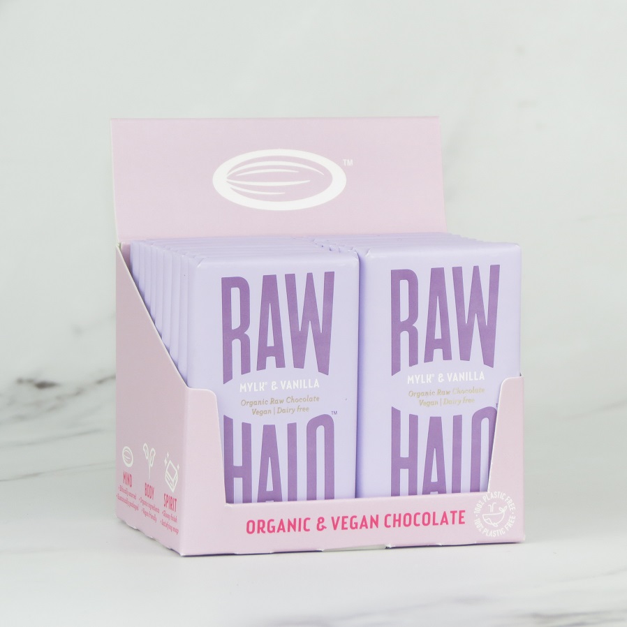 Raw Halo Mylk & Vanilla Bars – 20 x 22g
