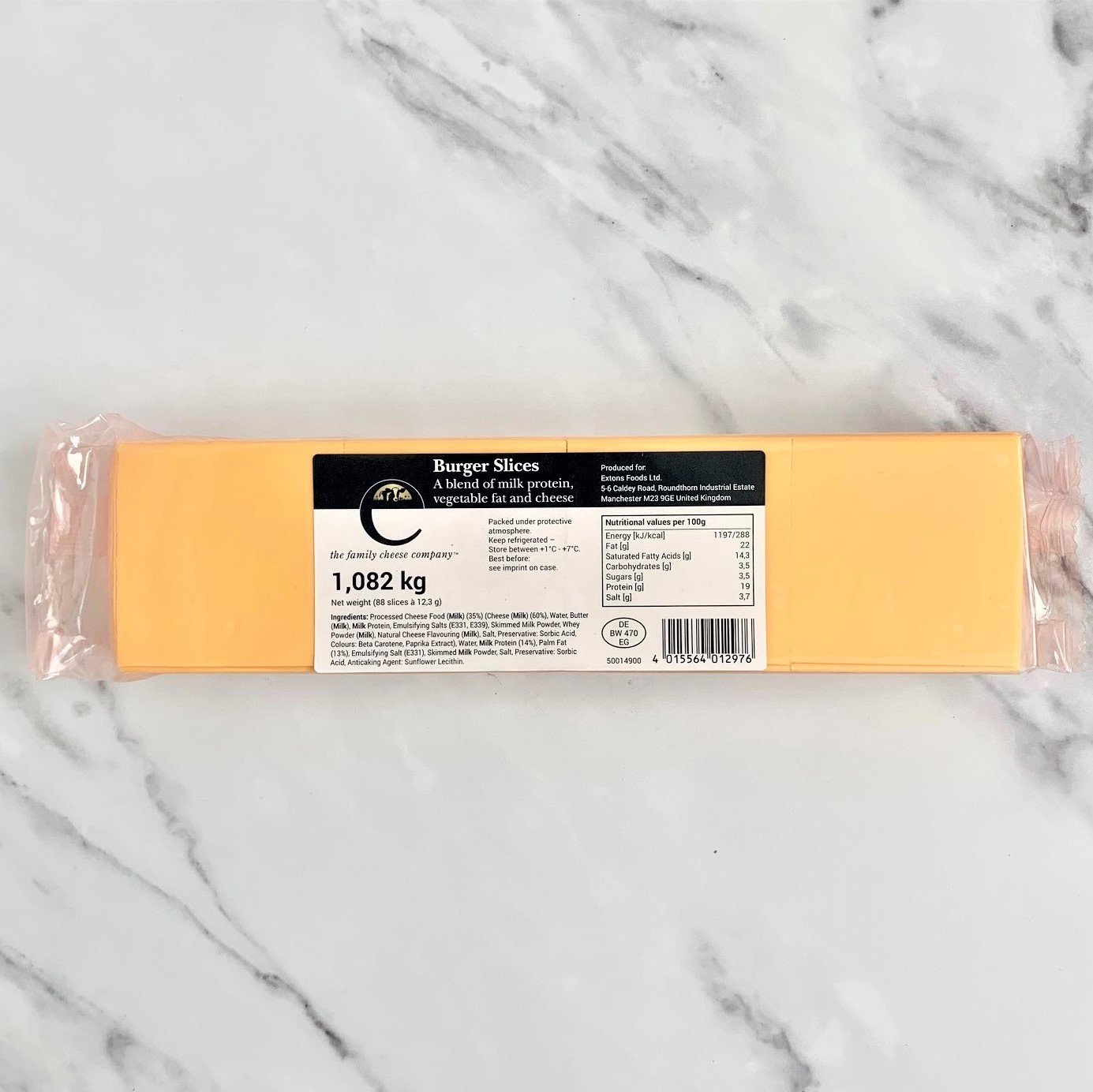 Sliced Burger Cheddar Cheese – 1.082kg