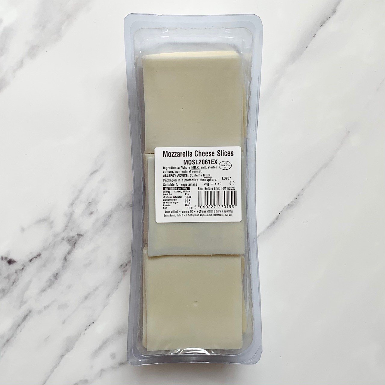 Sliced Mozzarella – 1kg