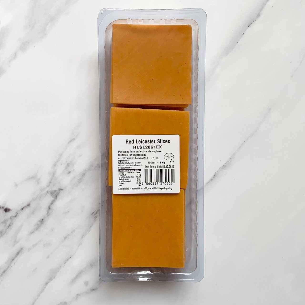 Sliced Red Leicester – 1kg