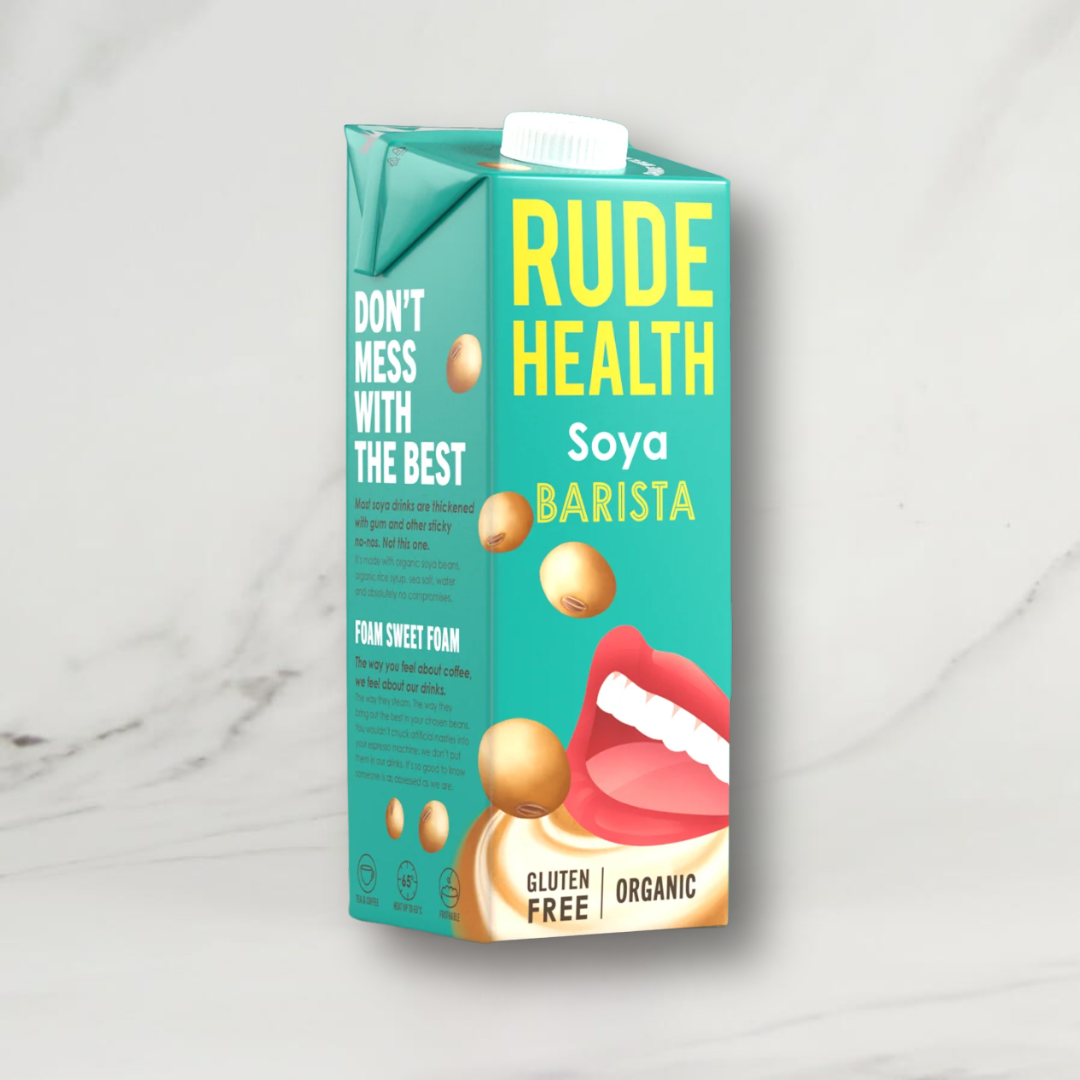 Rude Health Barista Soya Milk – 6 x 1ltr