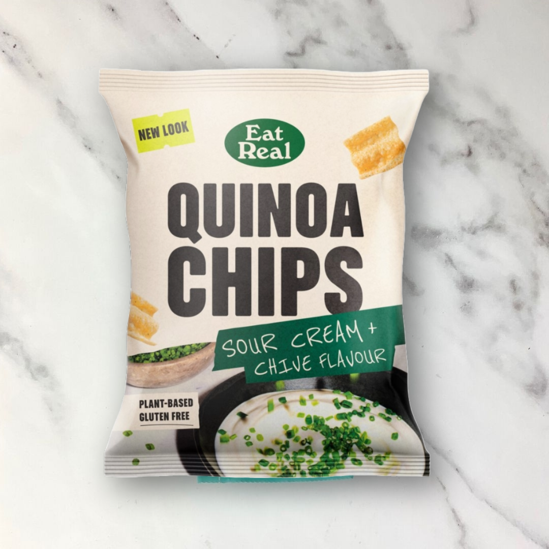 Eat Real Sour Cream Quinoa Chips – 18 x 40g