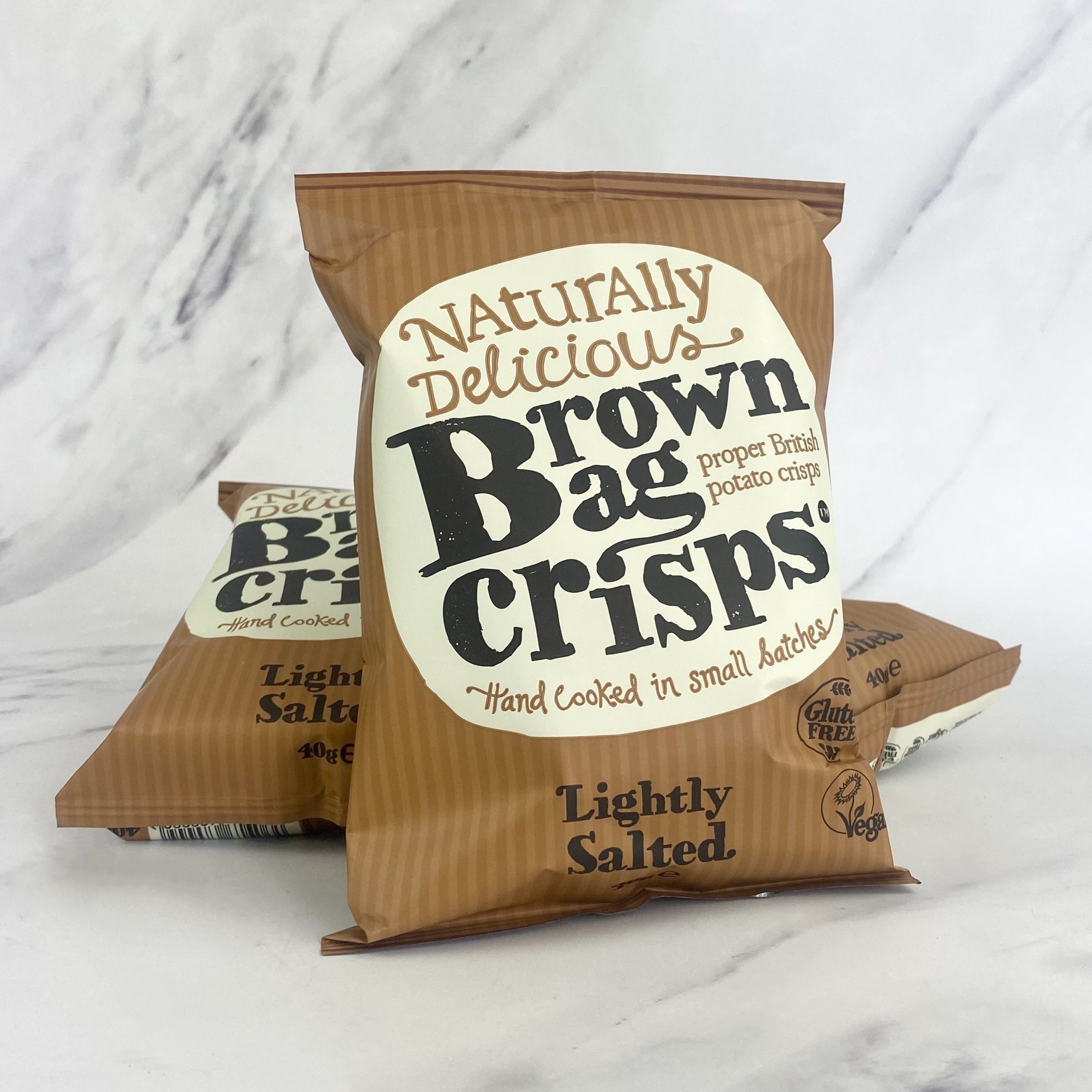 Brown Bag Lightly Salted Crisps – 20x40g