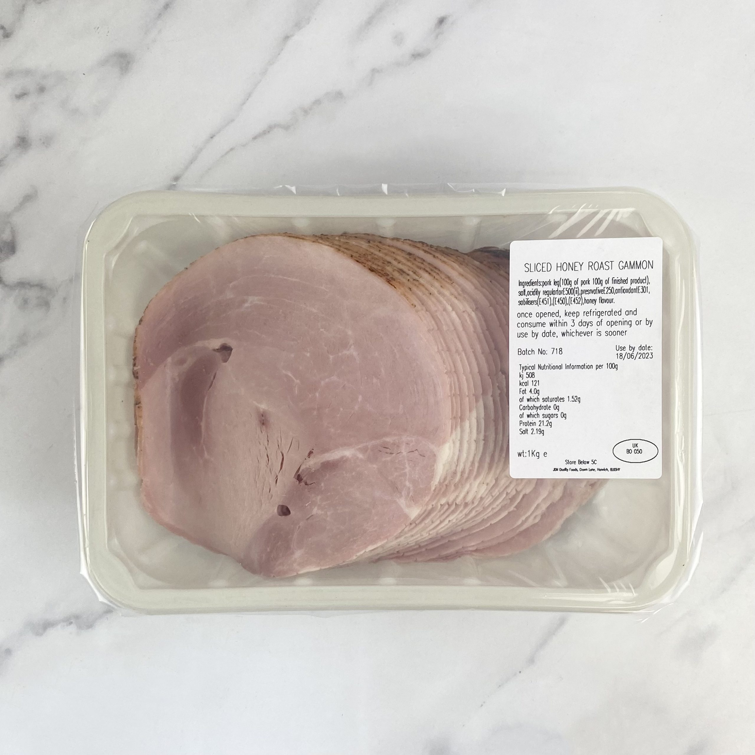 Sliced Premium Honey Roast Ham – 1kg