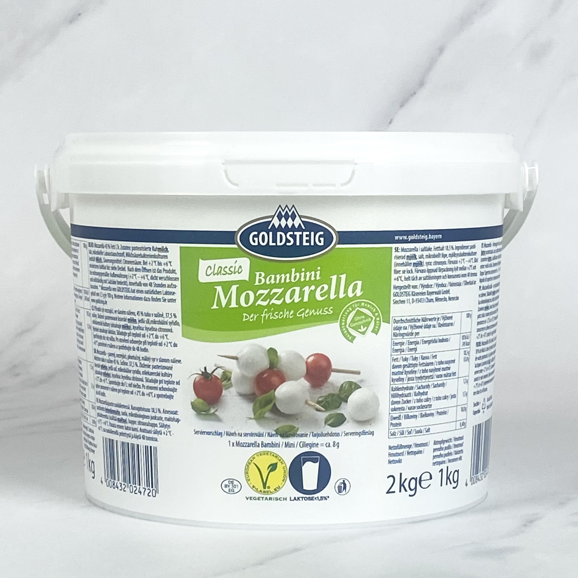 Mozzarella Mini Pearls (Bocconcini) – 1kg