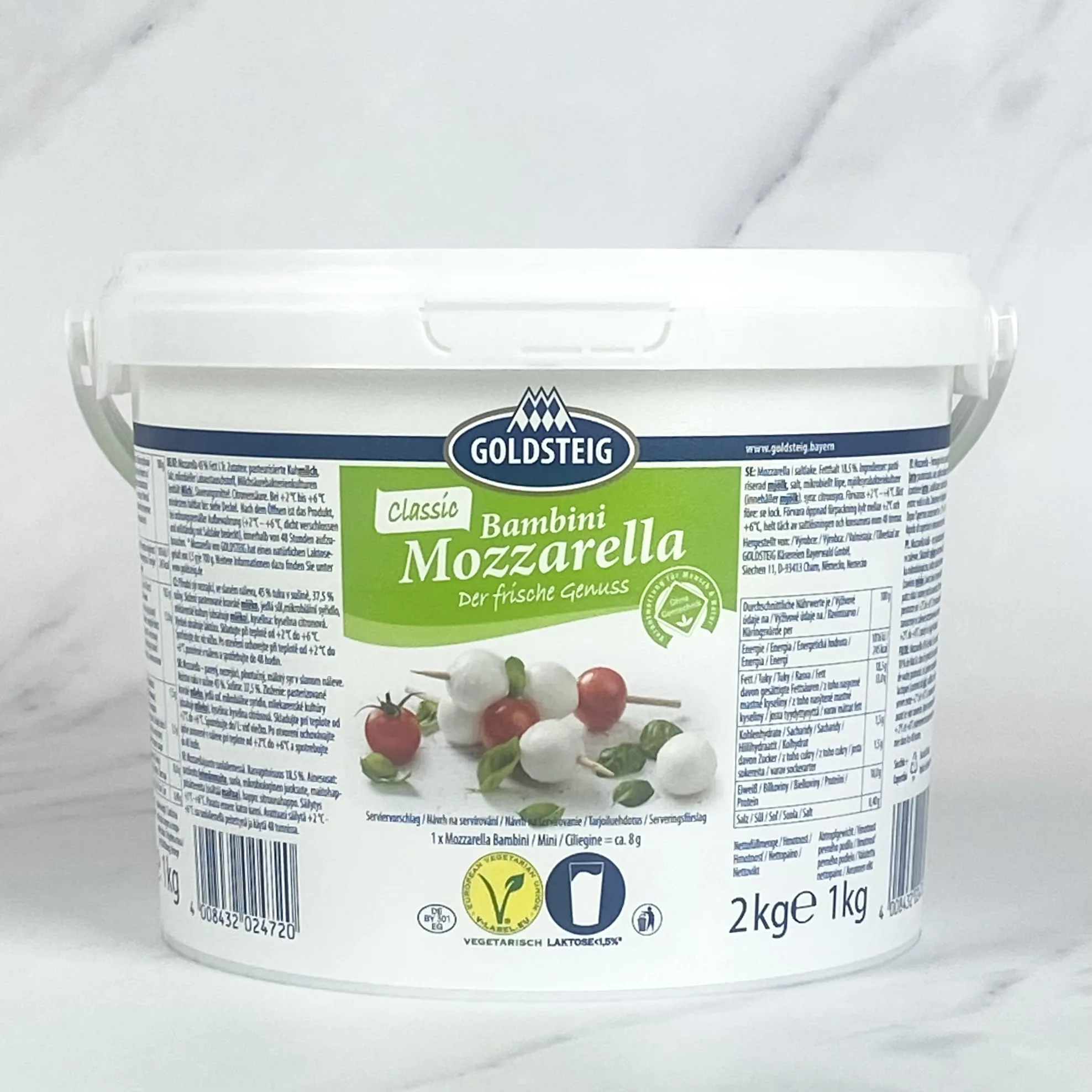 Mozzarella Mini Pearls (Bocconcini) – 1kg