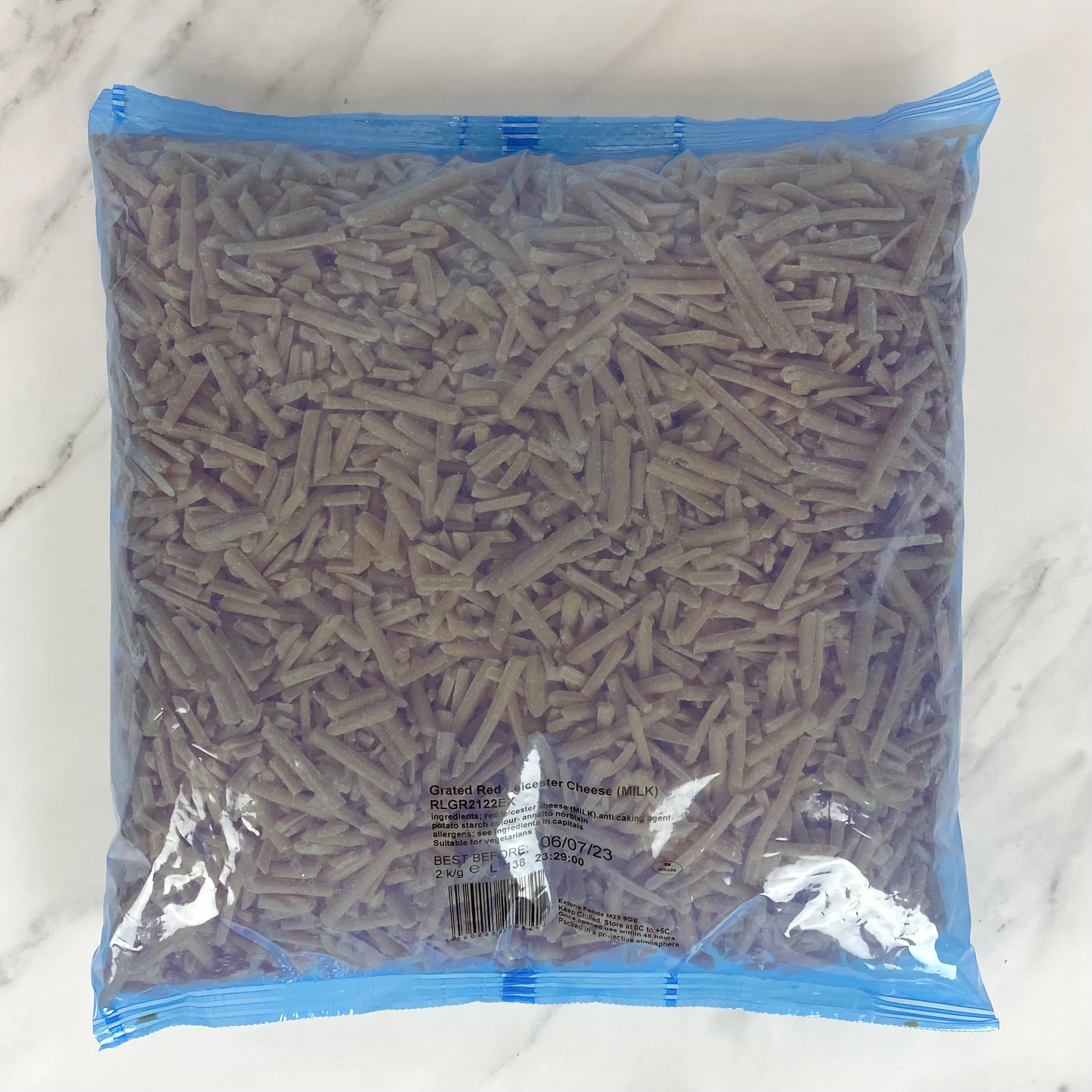 Grated Red Leicester – 2kg