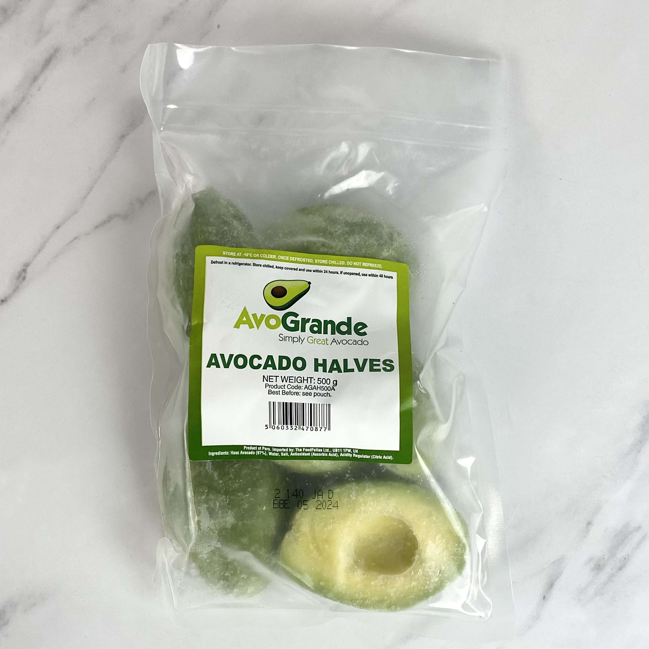 Avocado Halves (Frozen) – 20x500g