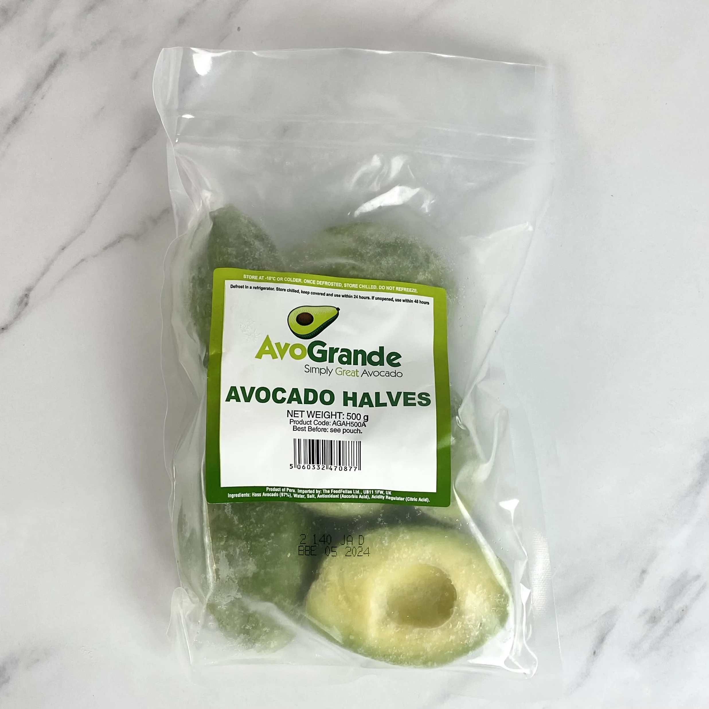 Avocado Halves (Frozen) – 10kg Box