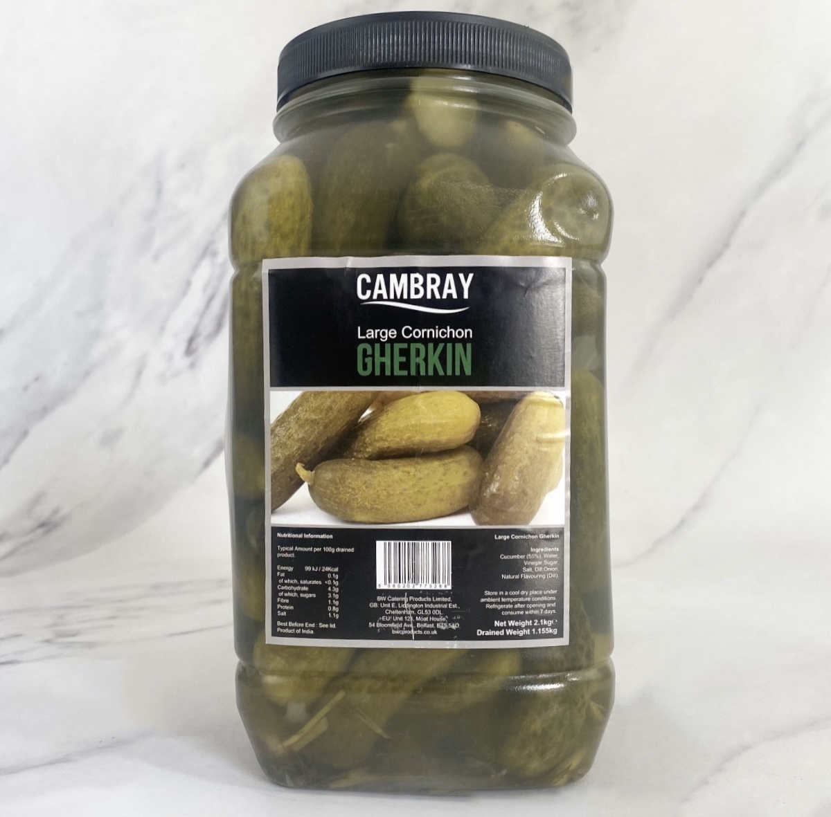 Cambray Whole Gherkins – 2.1kg