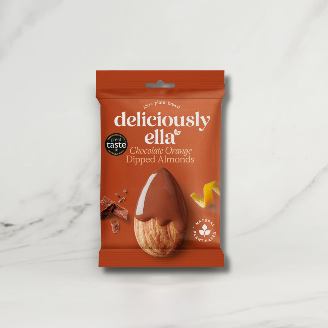 Deliciously Ella Chocolate Orange Dipped Almonds – 12 x 27g