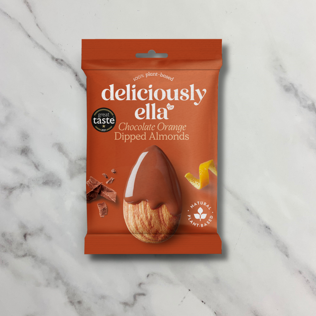 Deliciously Ella Chocolate Orange Dipped Almonds – 12 x 27g