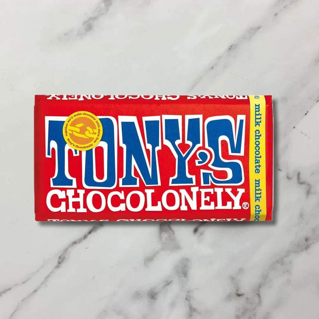 Tony’s Chocolonely Milk Chocolate Bar – 35 x 50g