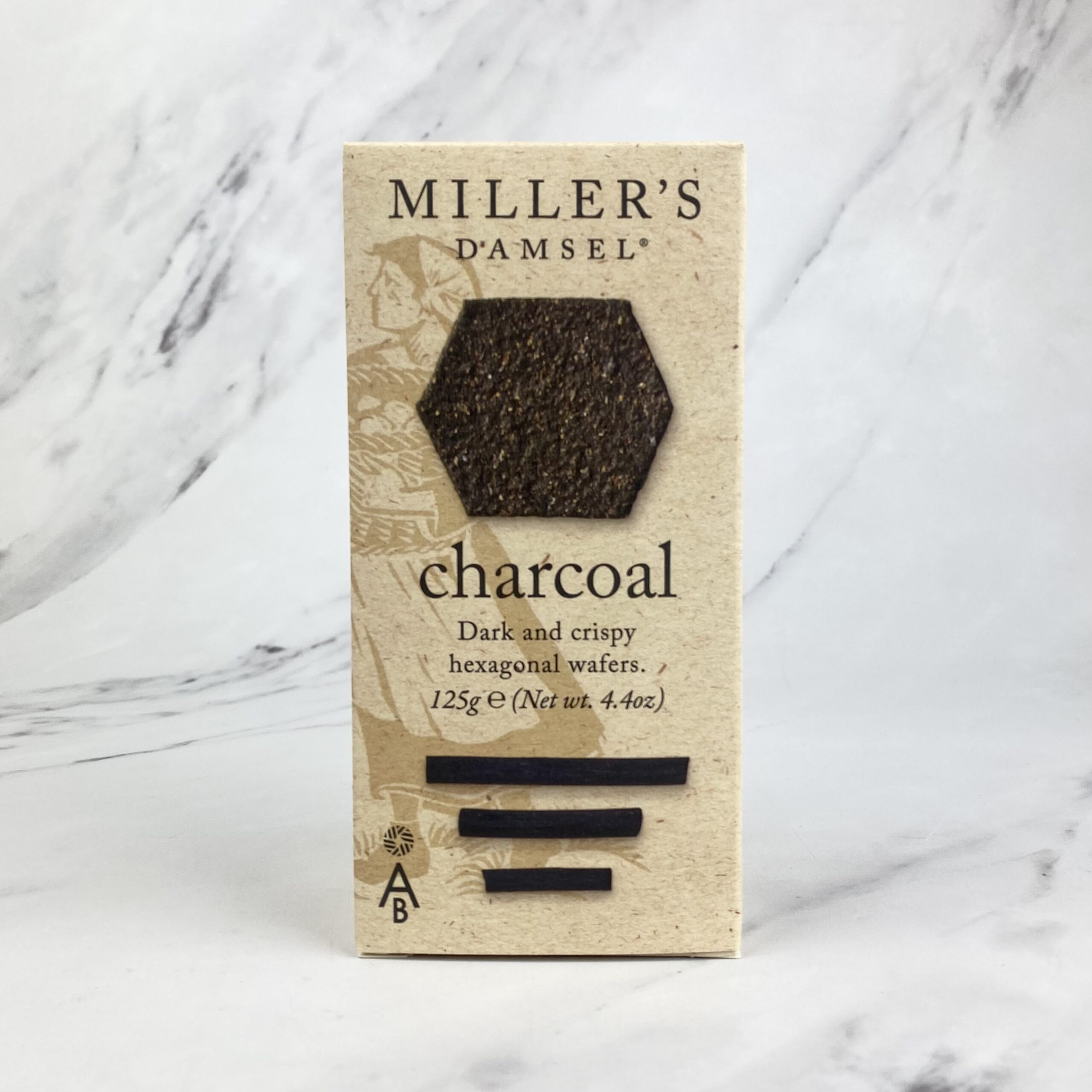 Miller’s Damsel Charcoal Crackers – 6 x 125g