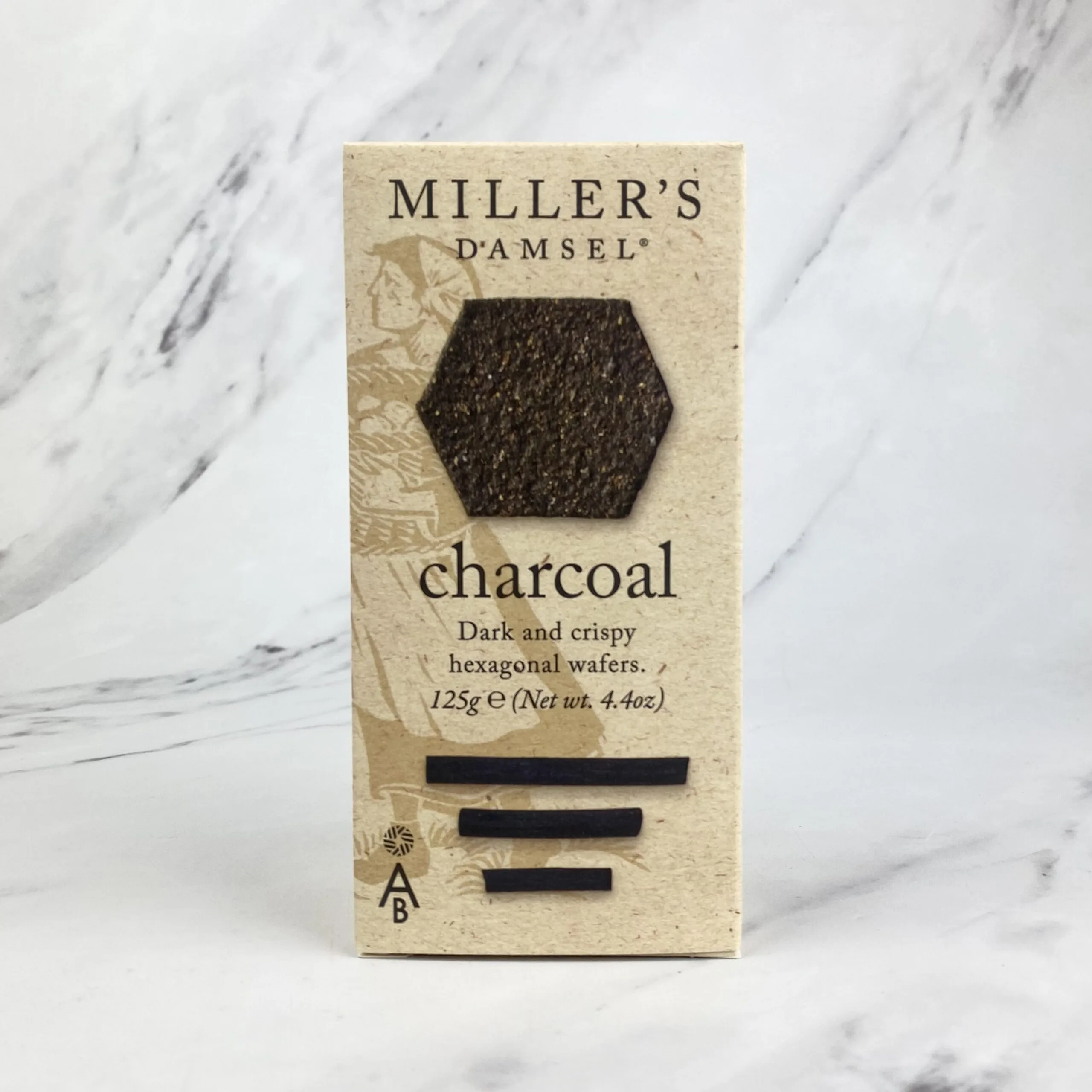 Miller’s Damsel Charcoal Crackers – 6 x 125g