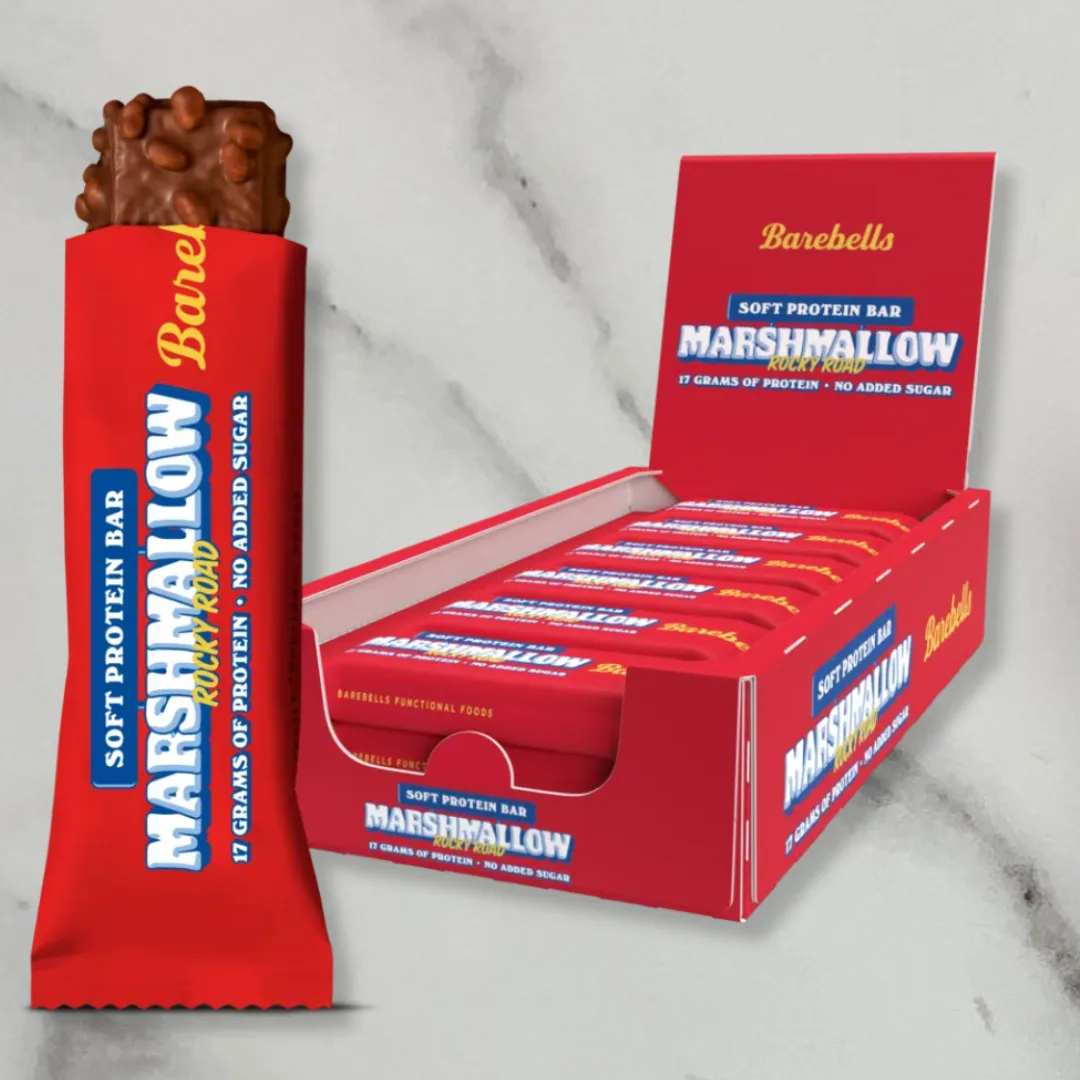 Barebells Marshmallow Rocky Road Protein Bar – 12 x 55g