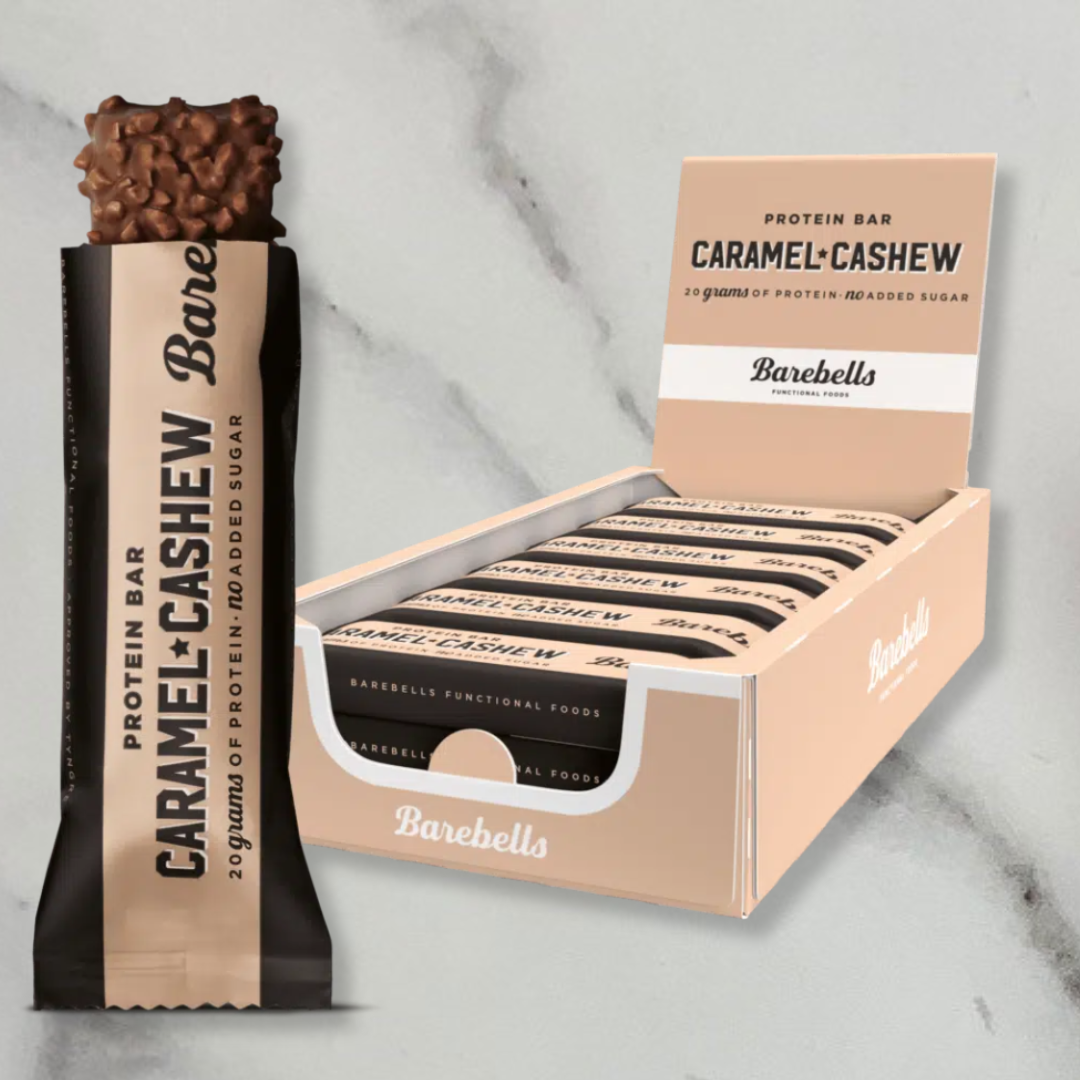 Barebells Caramel Cashew Protein Bar – 12 x 55g