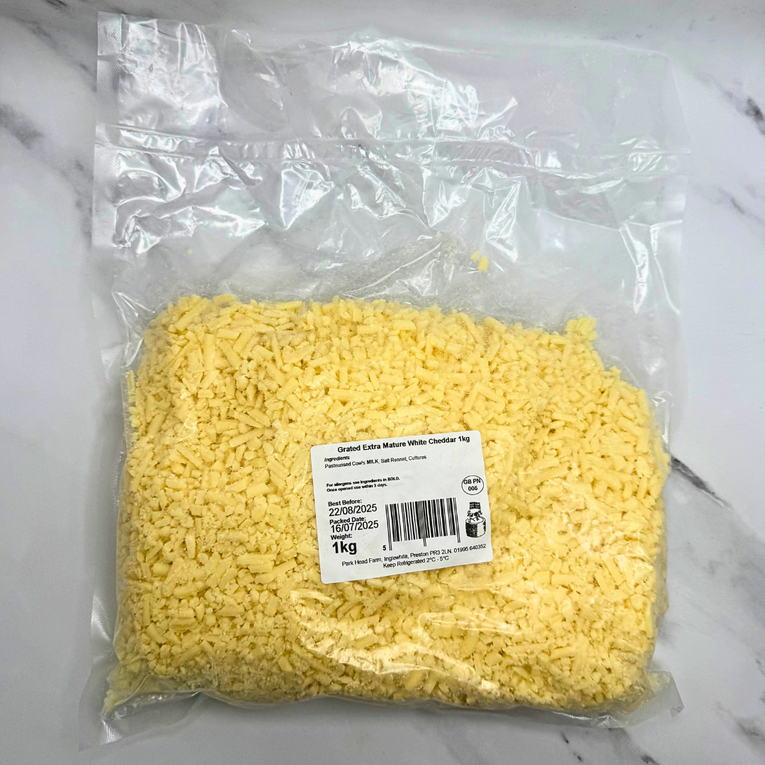 Extra Mature Grated Cheddar Cheese – 1kg