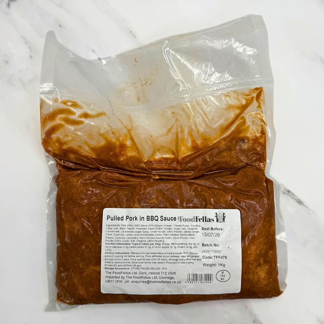 Pulled Pork in BBQ Sauce (Frozen) – 1kg