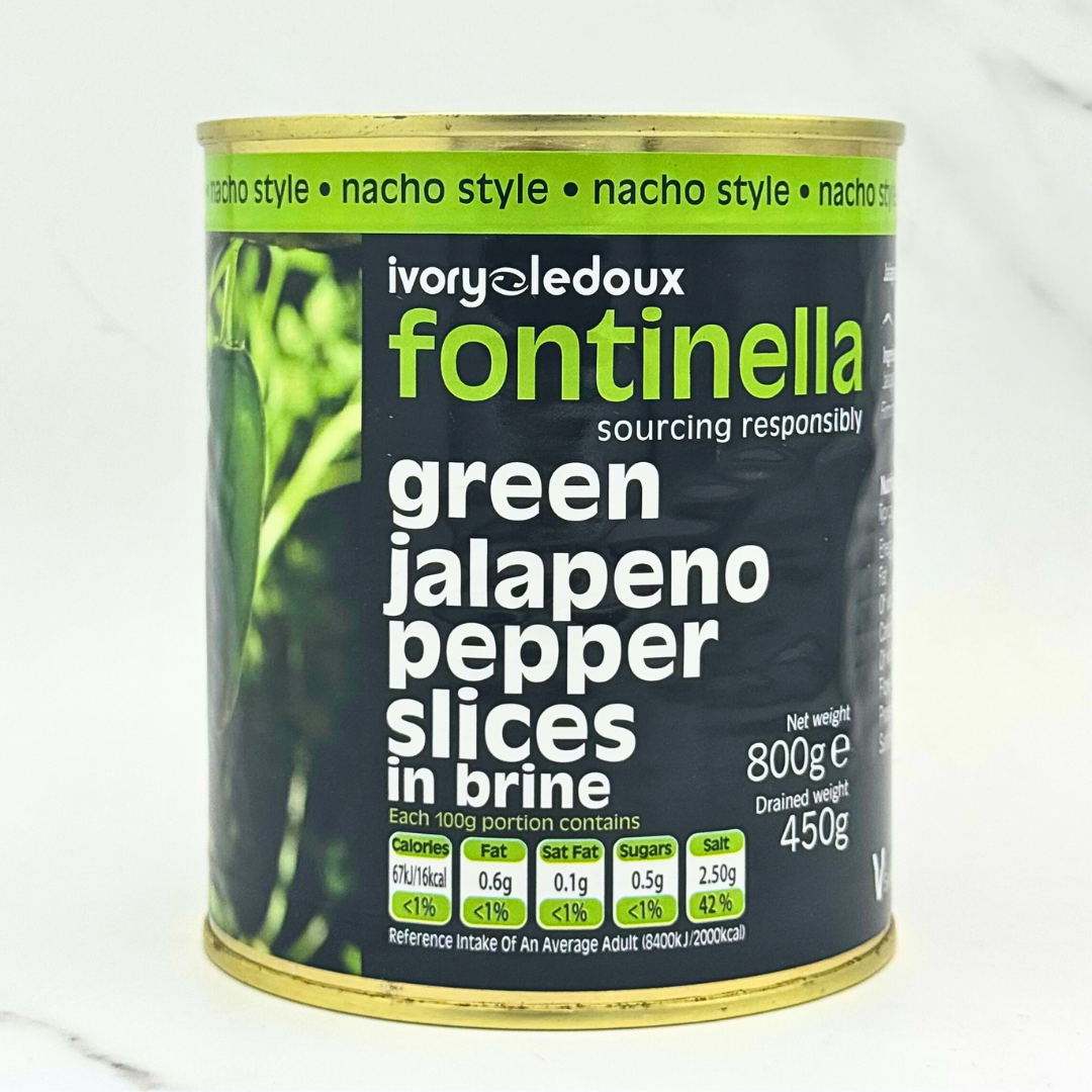 Green Sliced Jalapenos In Brine – 800g