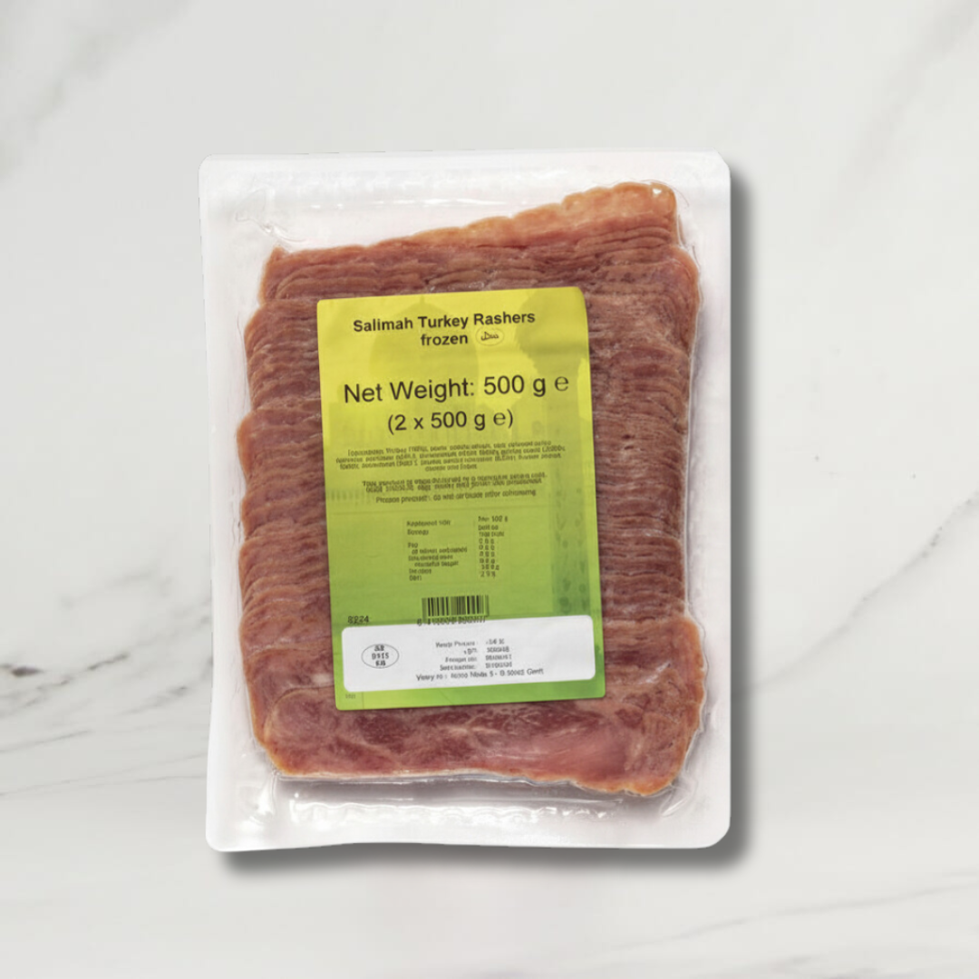 Halal Turkey Rashers (frozen) – 2 x 500 g
