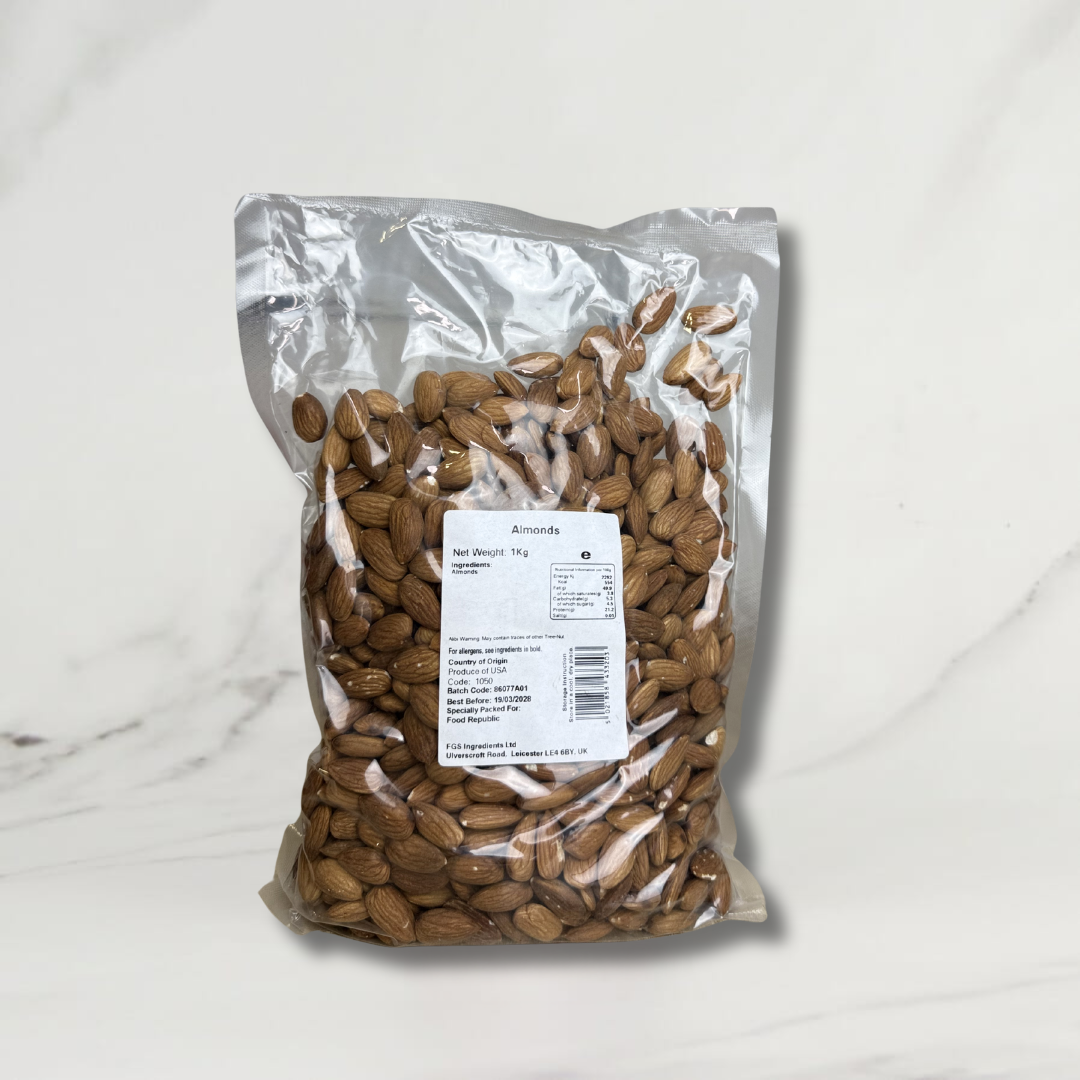 Almonds Skin-On – 1kg