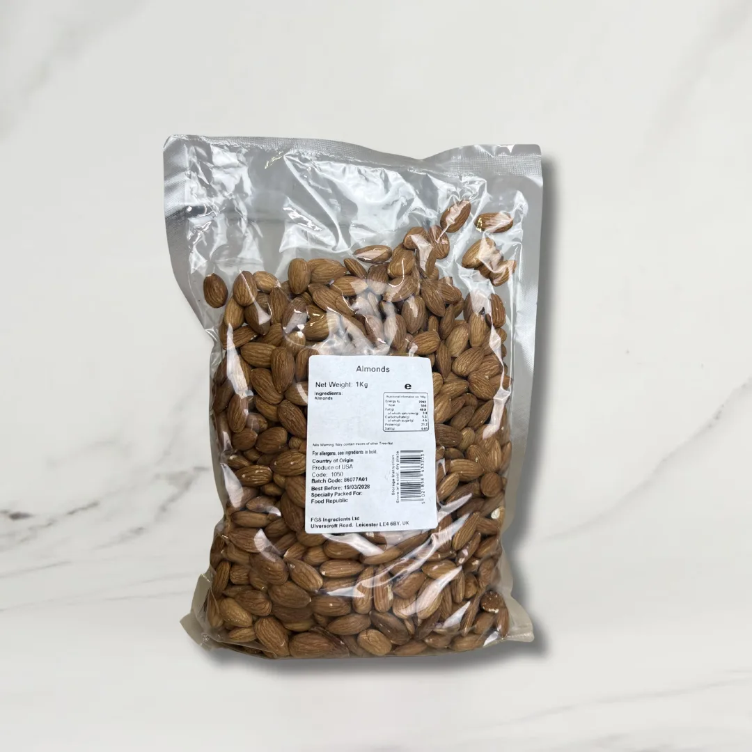 Almonds Skin-On – 1kg