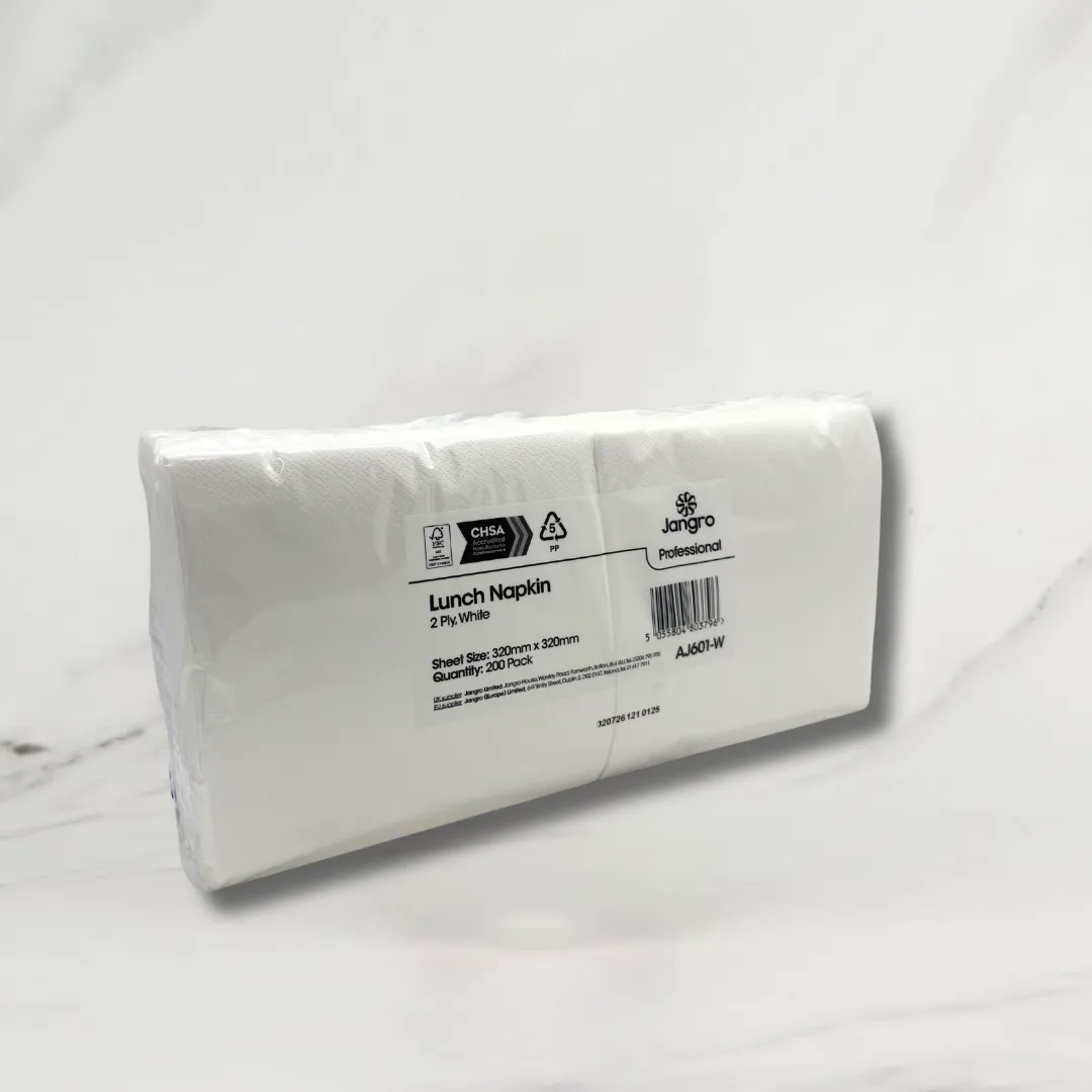 White 2 Ply Napkins – 1×2000