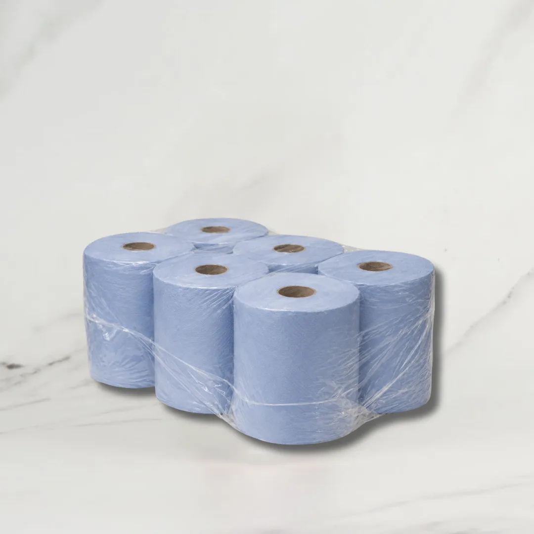 Blue Centre Feed Roll 2ply – 6x150m